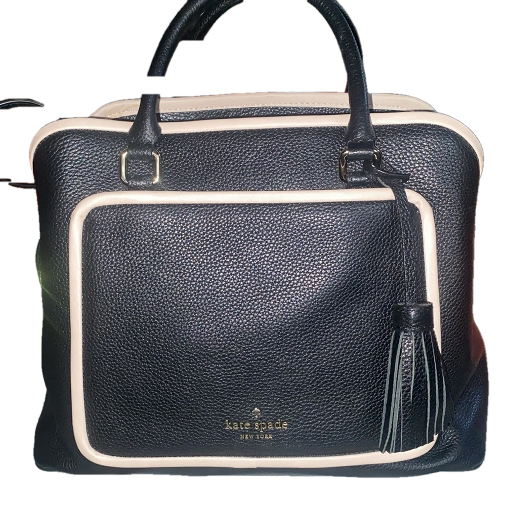 Kate Spade Black and Cream Crossbody Bag